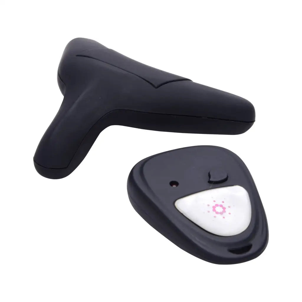 Pulsating Panty 10x Remote Control - Handheld Boomerang Massage Tool with Detachable Head