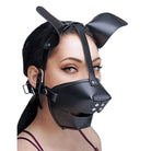 Master Series Hood Pup Puppy Play Hood And Breathable Ball Gag at the Haus of Shag