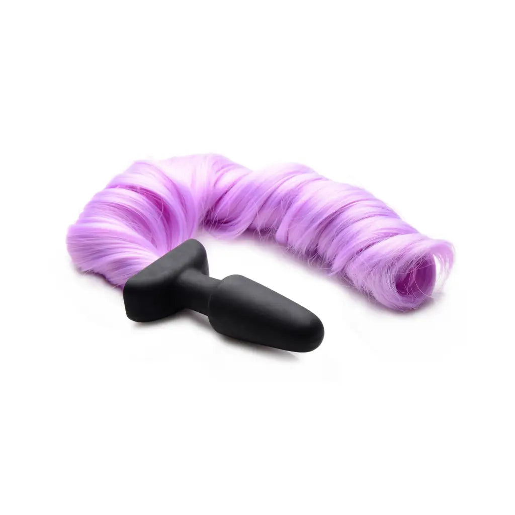 Tailz Tail Plug Purple Purple Pony Tail Anal Plug at the Haus of Shag