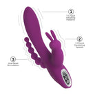 Curve Novelties Vibrator Quivers 10x Silicone G-spot Rabbit Vibrator at the Haus of Shag