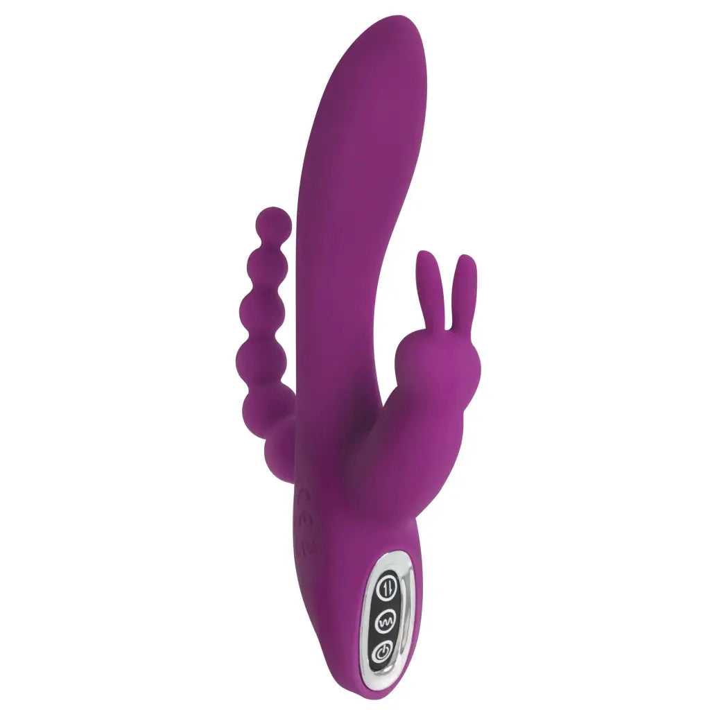 Curve Novelties Vibrator Quivers 10x Silicone G-spot Rabbit Vibrator at the Haus of Shag