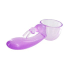 Purple Rabbit Tip Wand Attachment on White Background