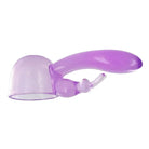 Purple Rabbit Tip Wand Attachment on white background