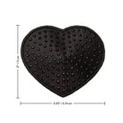 CalExotics Pasties Radiance Heart Pasties - Black O/s at the Haus of Shag