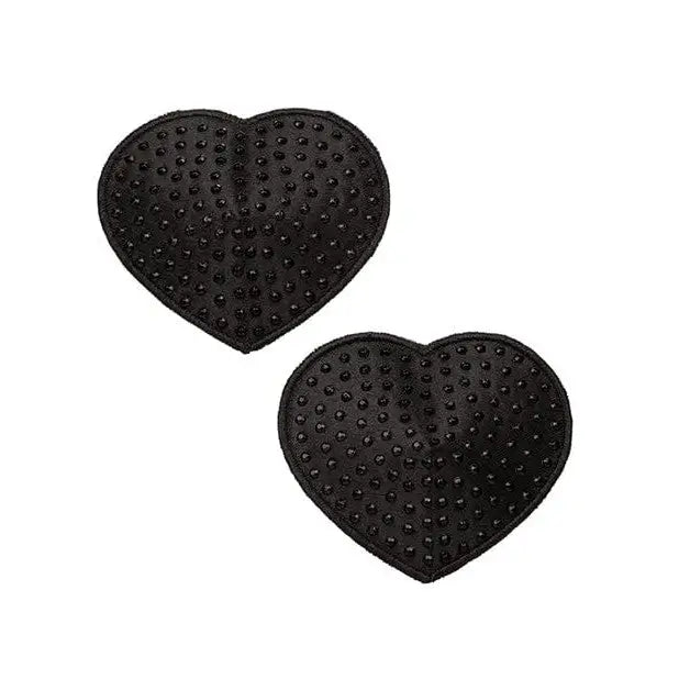 CalExotics Pasties Radiance Heart Pasties - Black O/s at the Haus of Shag