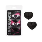 CalExotics Pasties Radiance Heart Pasties - Black O/s at the Haus of Shag