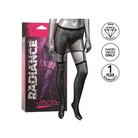 Radiance One Piece Garter Skirt W/thigh Highs - Black - Garter