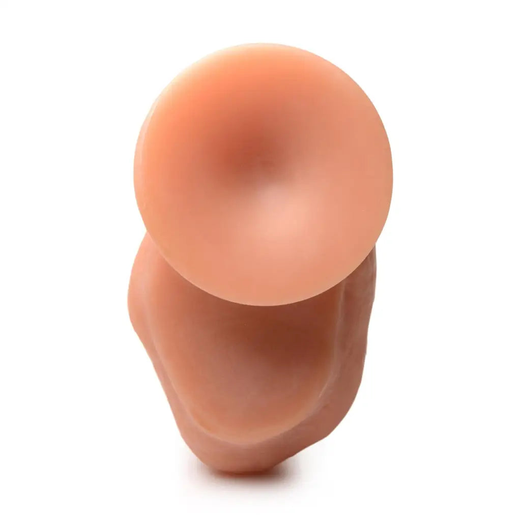 Raging Cockstars Big Dick 10 Inch Realistic Dildo - Smooth, Peach-Colored Spherical Object