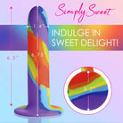 Rainbow Silicone Dildo - Dildos