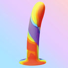 Rainbow Silicone Dildo - Dildos