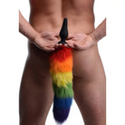 Tailz Tail Plug Rainbow Rainbow Tail Anal Plug at the Haus of Shag