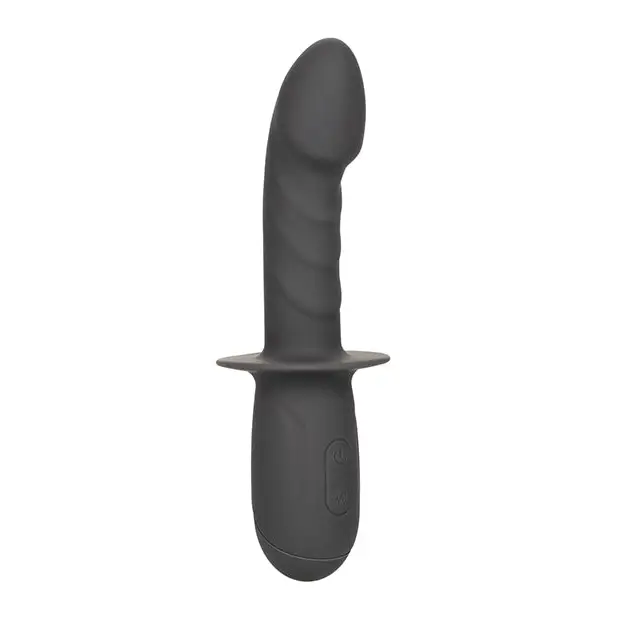 Ramrod Gyrating Vibrator - Black - Realistic Vibrator