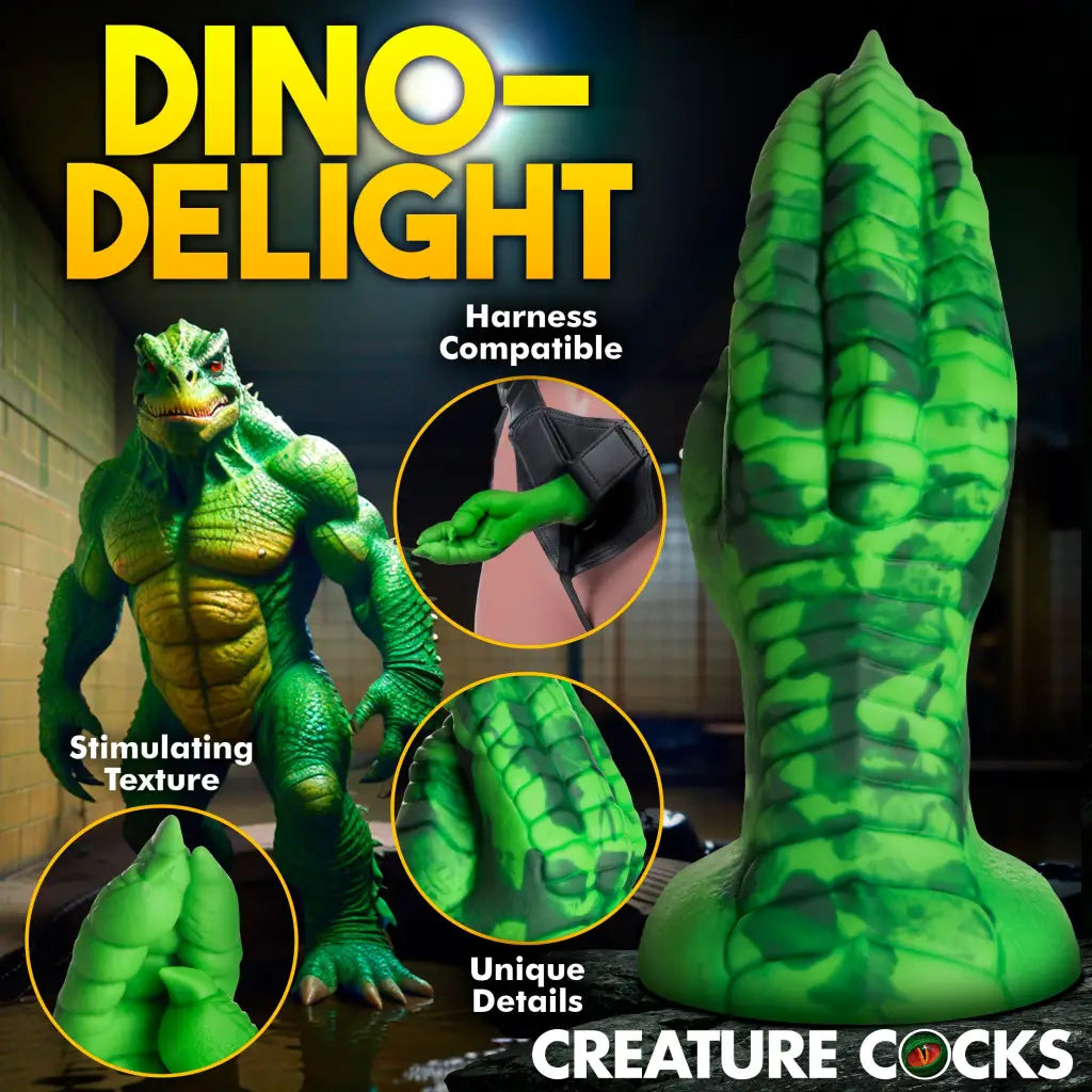 Raptor Claw Fisting Silicone Dildo - Green - Dildos