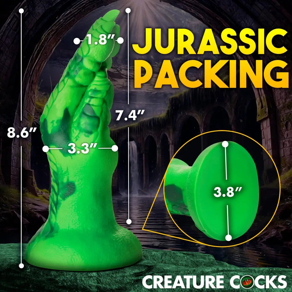 Raptor Claw Fisting Silicone Dildo - Green - Dildos