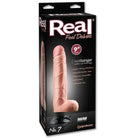 Real Feel Deluxe Flesh-Colored Phallic Waterproof Toy in Packaging for Realistic Experience