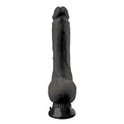 Real Feel Deluxe black novelty product with suction cup base for adults