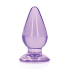 Purple RealRock Crystal Clear water pipe on a white background