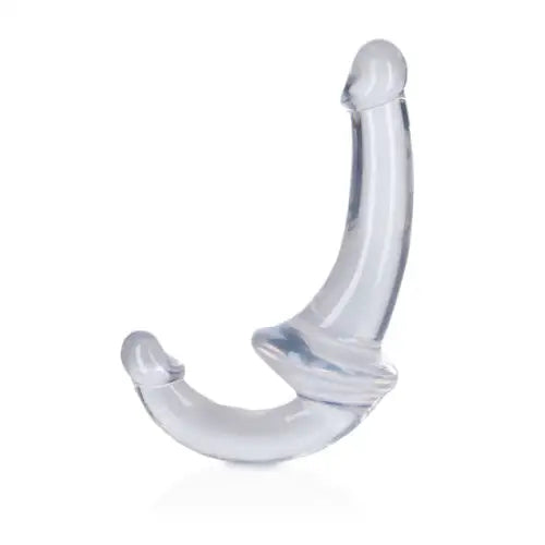 RealRock Crystal Clear 6 in. Strapless Strap-On Dildo Clear - Strapless Strap