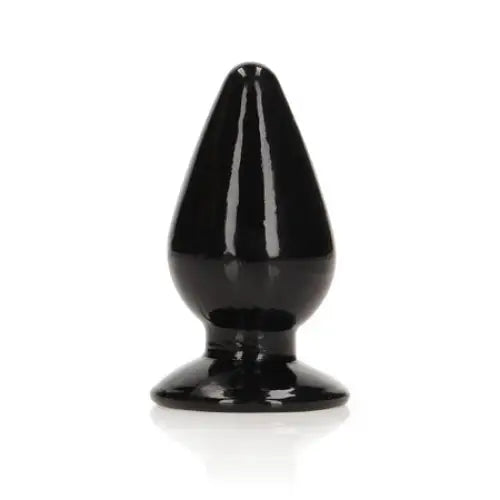 RealRock Crystal Clear Butt Plug - 3.5’’ / Black - Butt Plug