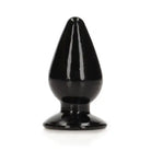 RealRock Crystal Clear Butt Plug - 4.5’’ / Black - Butt Plug