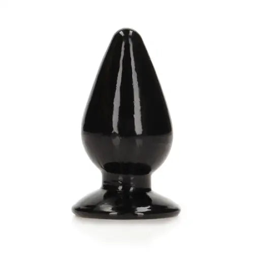 RealRock Crystal Clear Butt Plug - 4.5’’ / Black - Butt Plug