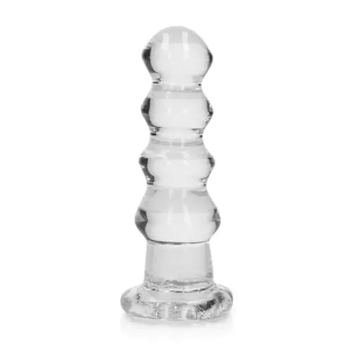 RealRock Crystal Clear Curvy 5.5 in. Dildo/Plug Clear - Realistic Dildo