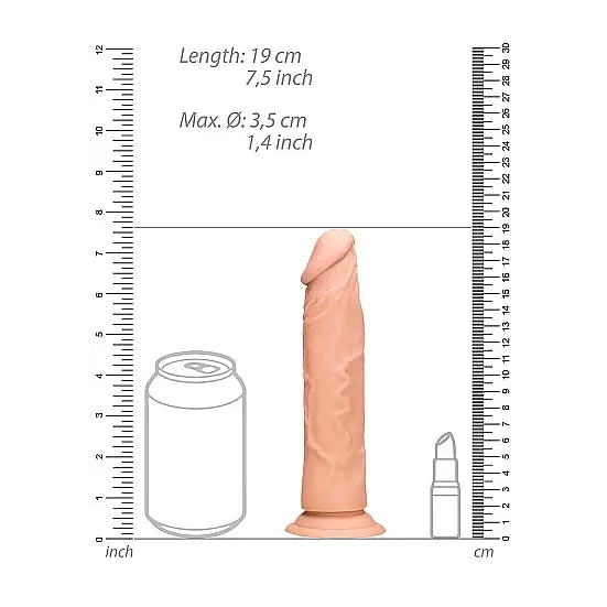 Realrock Dong Flesh W/o Testicles - Realistic Dildo