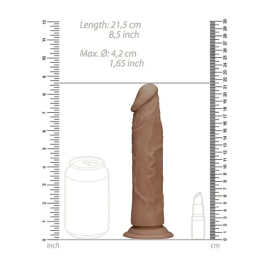 Realrock Dong Tan W/o Testicles - Realistic Dildo