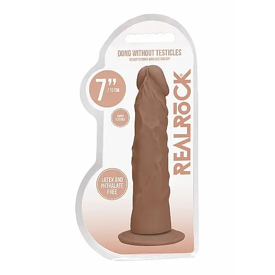 Realrock Dong Tan W/o Testicles - Realistic Dildo