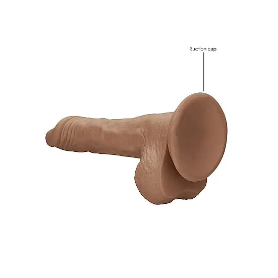 Realrock Dong Tan W/ Testicles - Realistic Dildo