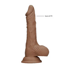 Realrock Dong Tan W/ Testicles - Realistic Dildo