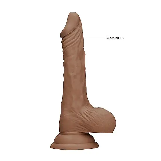 Realrock Dong Tan W/ Testicles - Realistic Dildo