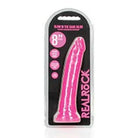 RealRock Glow in the Dark Slim 9 in. Dildo Neon Blue - Neon Pink / 8’’ - Realistic Dildo