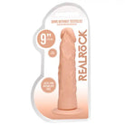 RealRock Realistic 9 in. Dildo With Suction Cup Beige - Realistic Dildo