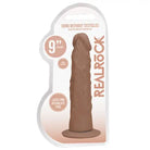 RealRock Realistic 9 in. Dildo With Suction Cup Tan - Realistic Dildo