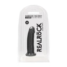 RealRock Ultra Realistic Dual Density Silicone 6 in. Bendable Dildo Black - Realistic Dildo