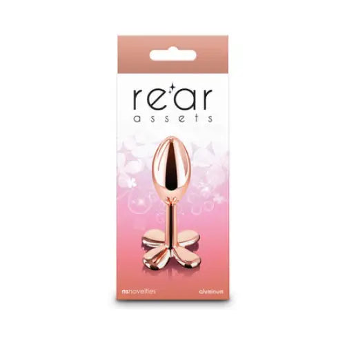 Rear Assets Clover Butt Plug - Rose Gold - Butt Plug