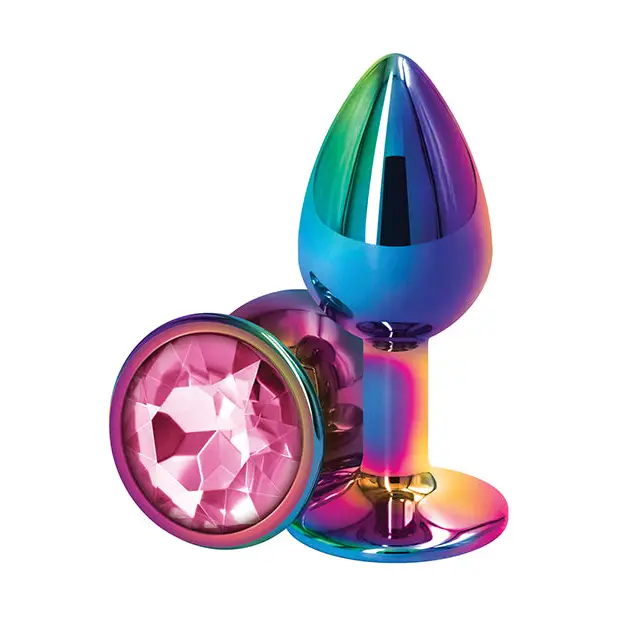 Rear Assets Metal Anal Plug with Jewel - Butt Plug