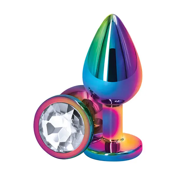 Rear Assets Metal Anal Plug with Jewel - Butt Plug