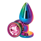 Rear Assets Metal Anal Plug with Jewel - Butt Plug