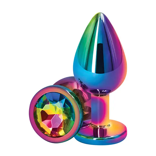 Rear Assets Metal Anal Plug with Jewel - Butt Plug