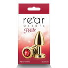 Rear Assets Petite Metal Anal Plug Gold/Red - Butt Plug