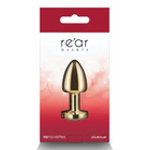 Rear Assets Petite Metal Anal Plug Gold/Red - Butt Plug