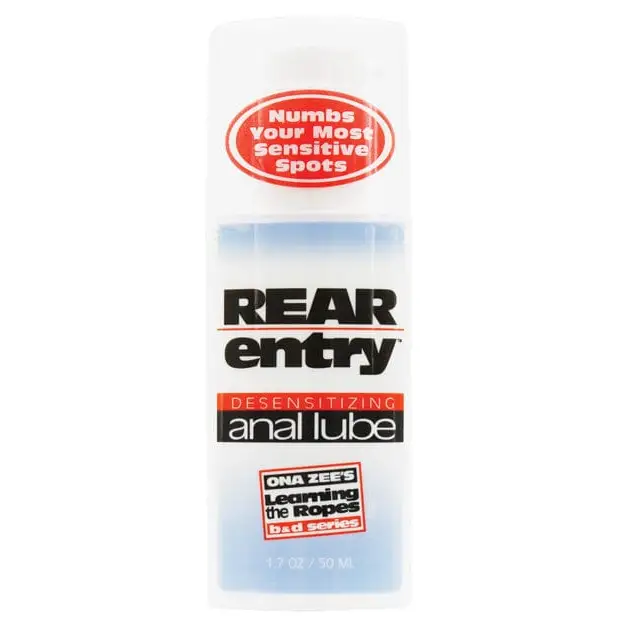 Rear Entry Desensitizing Anal Lube, 2 oz - Rear Energy Analtub for a comfortable experience