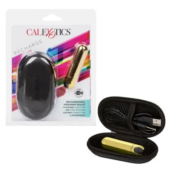 CalExotics Stimulators Gold Rechargeable Hideaway Bullet at the Haus of Shag