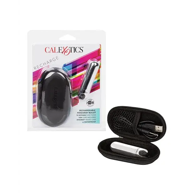 CalExotics Stimulators Silver Rechargeable Hideaway Bullet at the Haus of Shag