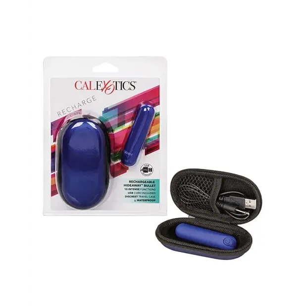 CalExotics Stimulators Blue Rechargeable Hideaway Bullet at the Haus of Shag