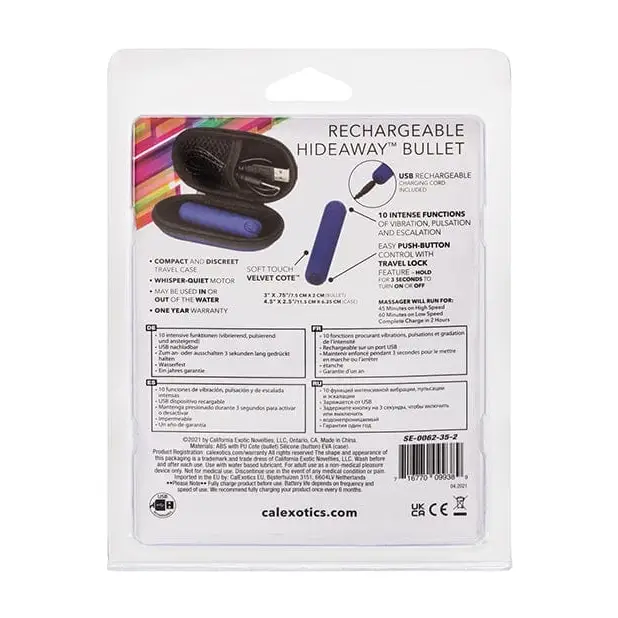 CalExotics Stimulators Rechargeable Hideaway Bullet at the Haus of Shag