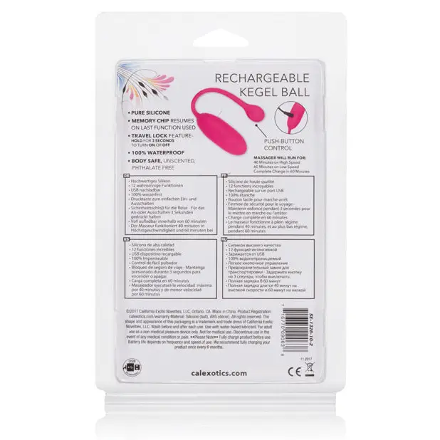 Rechargeable Kegel Ball Advanced - Pink - Kegel Balls