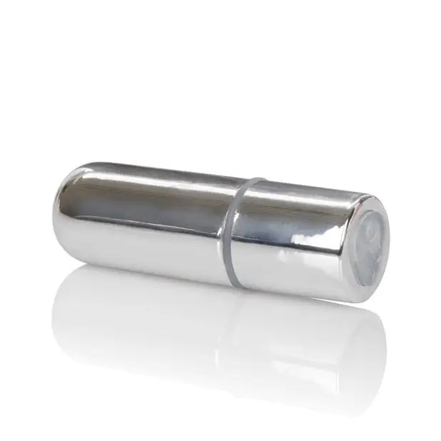 CalExotics Stimulators Rechargeable Mini Bullet - Silver at the Haus of Shag